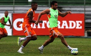 Nogueira diz que Fred ajuda muito aos jovens jogadores (Foto: Fluminense FC)