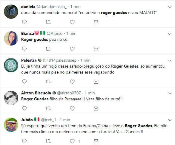 Palmeiras afasta assédio de russos por Róger Guedes e diz 'não