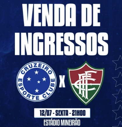 Cruzeiro comete gafes ao anunciar venda de ingressos para o jogo com o Flu  - Fluminense: Últimas notícias, vídeos, onde assistir e próximos jogos