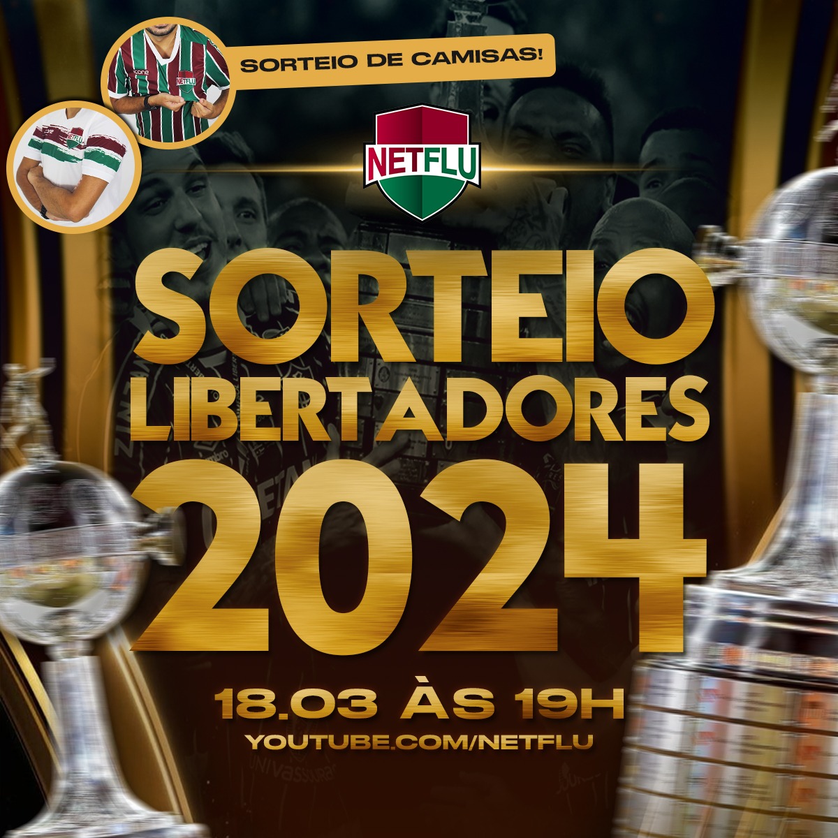 É hoje! Saiba tudo sobre o sorteio dos grupos da Libertadores; NETFLU