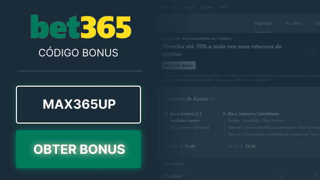 Codigo bonus Bet365 MAX365UP Aproveite! (Dezembro 2023)