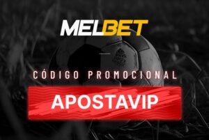 imagem com o código promocional da melbet