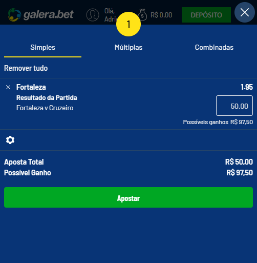 Use o código promocional Galera Bet e ganhe R$ 50 para apostar