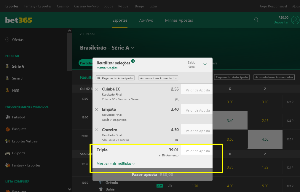 Vai apostar na Bet365? Use essa estratégia e ganhe 100% das vezes – Money  Times