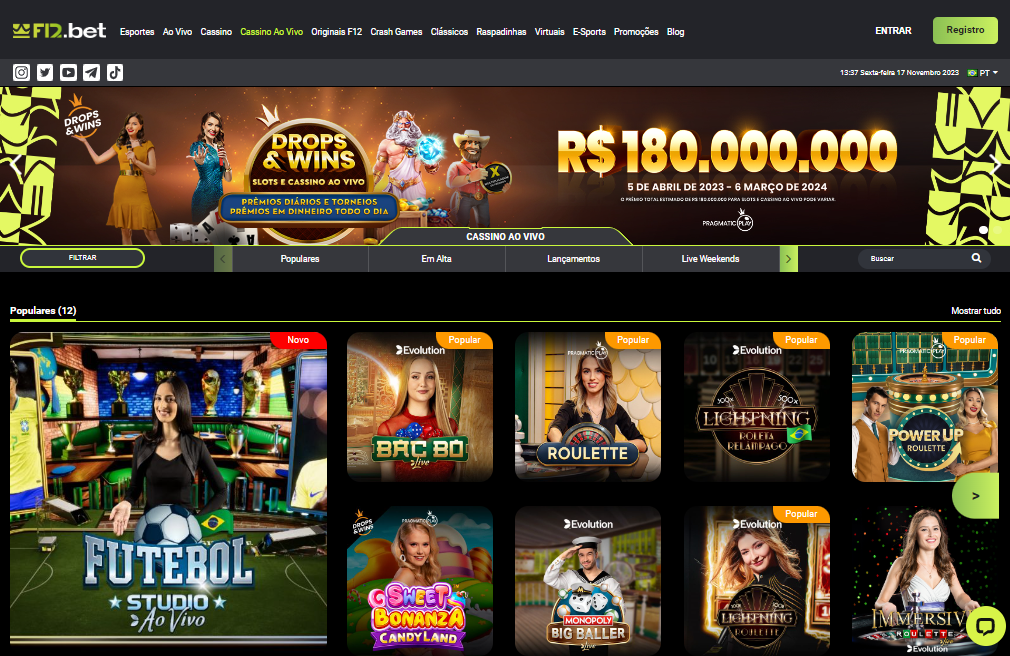 F12Bet Cassino Online: conheça a casa e aprenda a jogar