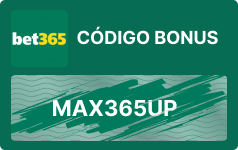 Código bônus bet365: Use MAX365UP em Maio 2024