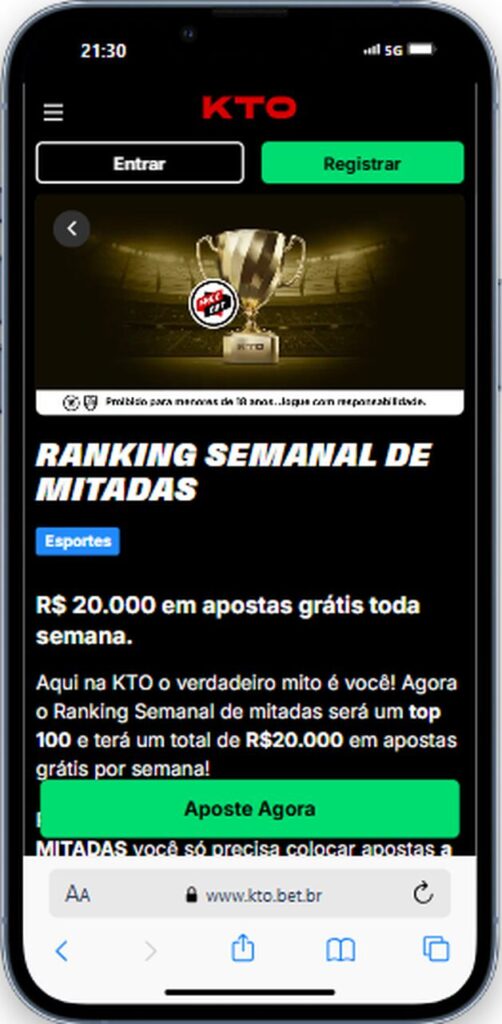 Ranking semanal de Mitadas KTO