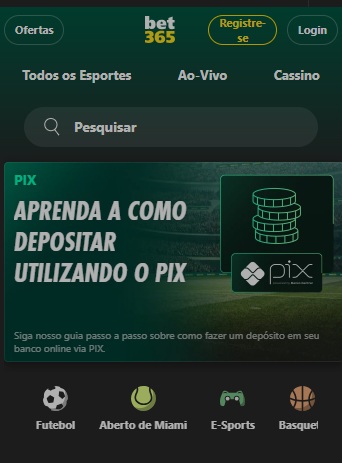 imagem da página inicial bet365 pelo celular