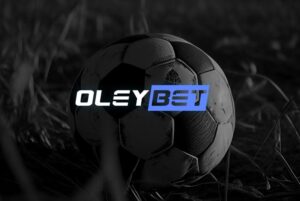 imagem com fundo de futebol e logo da oleybet