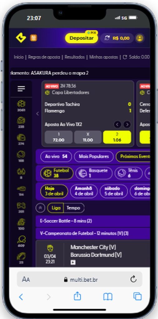 Como apostar na Multibet