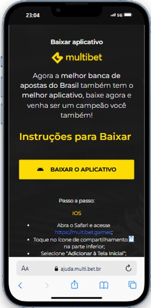 Como baixar app Multibet Android