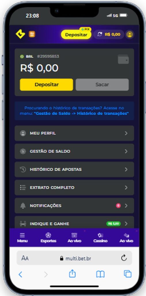 Como sacar Multibet
