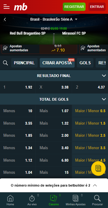 Meridianbet criar aposta