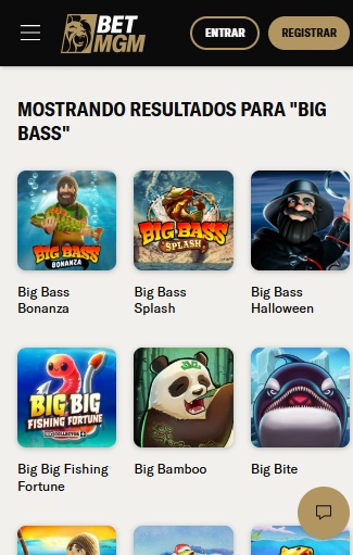 print do jogo big bass bonanza no cassino BetMGM pelo celular