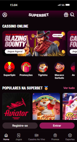 superbet cassino com depósito de 1 real