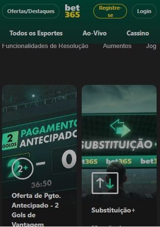 print da promoção de pagamento antecipado da Bet365 pelo celular