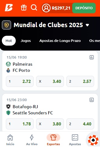 print de melhores sites de apostas mundial de clubes na Betano pelo celular