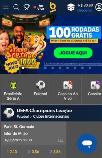 print da tela de promos betnacional
