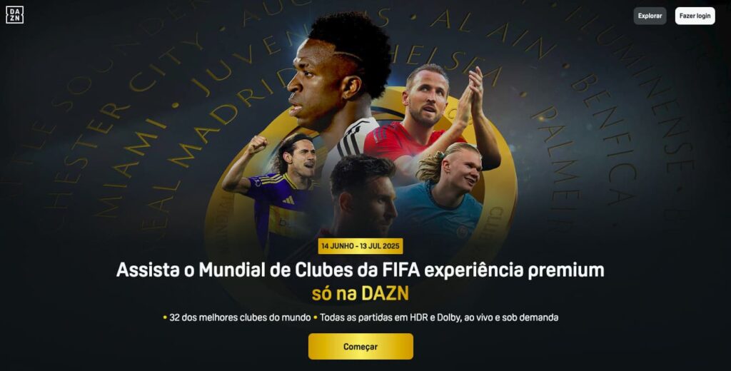 dazn mundial de clubes  1 mês grátis
