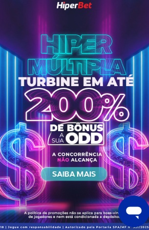 print da tela de promoções da Hiperbet pelo celular
