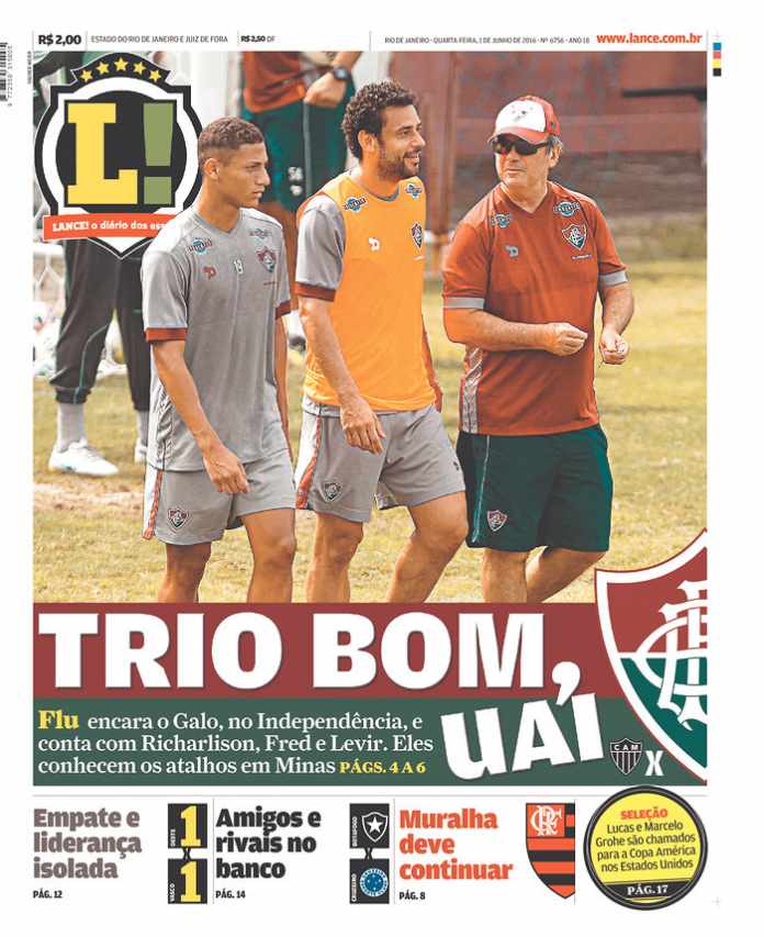 Na Capa: Fluminense é destaque no Lance e citado no O Dia - Fluminense: Últimas notícias, vídeos, onde assistir e próximos jogos Na Capa: Fluminense é destaque no Lance e citado no O Dia - Fluminense: Últimas notícias, vídeos, onde assistir e próximos jogos