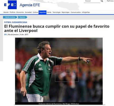 Agência internacional de notícias coloca Flu como favorito em duelo com o Liverpool