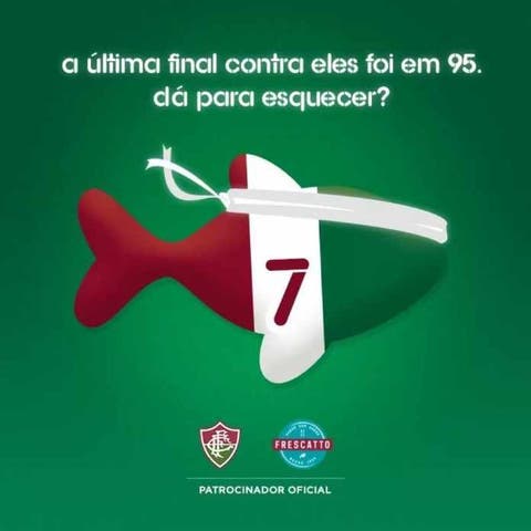 No dia da decisão, patrocinador do Fluminense provoca o rival
