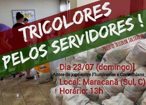 NETFLU Social - Tricolores organizam arrecadação para auxiliar servidores do estado do Rio
