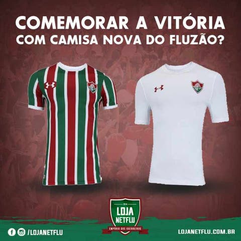 As camisas oficiais do Fluminense estão à venda na Loja NETFLU