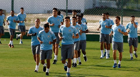 Fluminense faz último treino antes da viagem para Quito