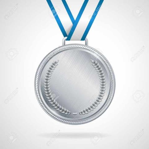 36359103-Champion-silver-medal-with-ribbon-on-white-background-Stock-Photo