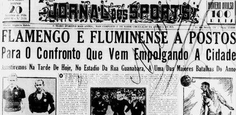 Fla-Flu lideraram profissionalismo no futebol e predominaram na imprensa carioca