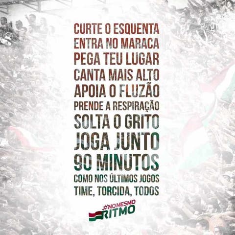 #NoMesmoRitmo - Fluminense lança campanha para convocar o torcedor