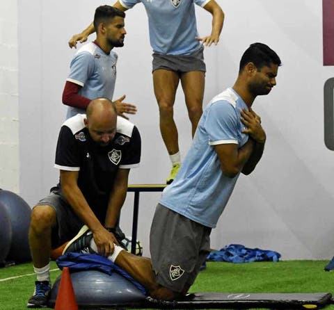 Fluminense tem tarde de treinamento físico no CT Pedro Antonio