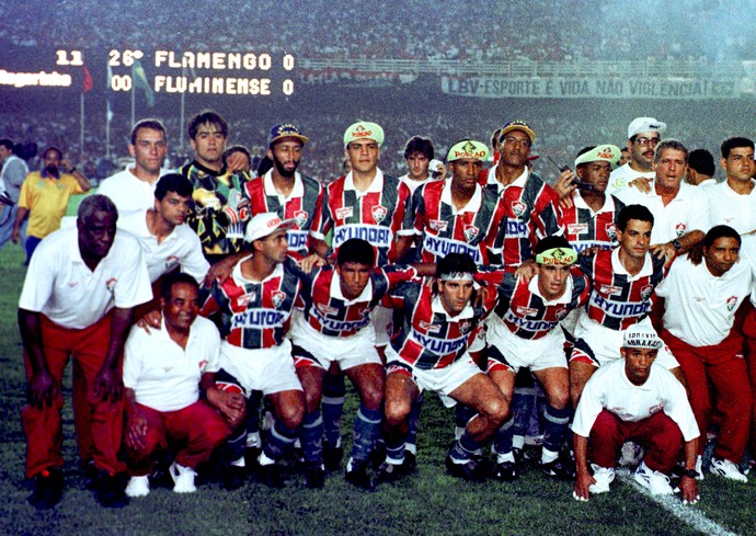 Campeões cariocas de 1995 pelo Fluminense se reúnem em Laranjeiras