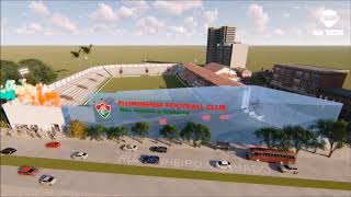 Membro do Laranjeiras XXI apresenta planta de projeto do estádio revitalizado