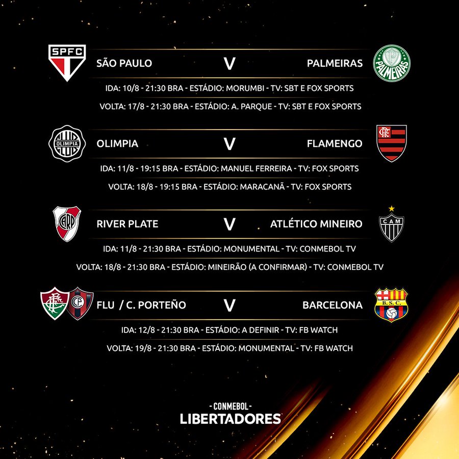 Confira quais jogos da Libertadores serão transmitidos no Facebook