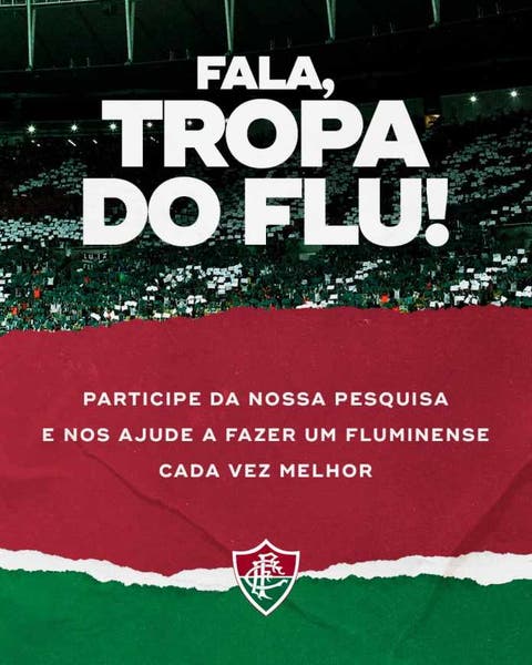 Fluminense faz pesquisa com a torcida por melhorias no sócio futebol