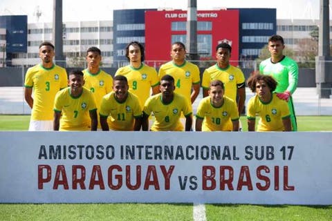 Com tricolor titular, seleção sub-17 bate o Paraguai em amistoso