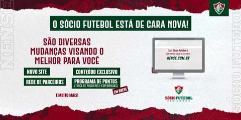 Fluminense orienta sócios a atualizarem acesso na nova plataforma