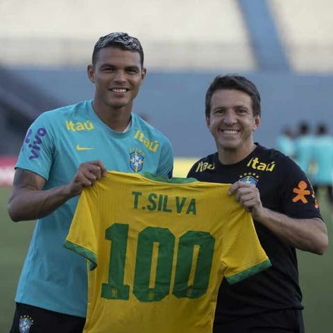 Thiago Silva e Juninho Paulista 100 jogos