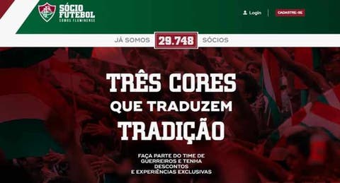 Fluminense divulga nova plataforma para associados