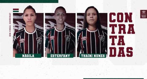 Fluminense anuncia trio de reforços para a equipe feminina de futebol