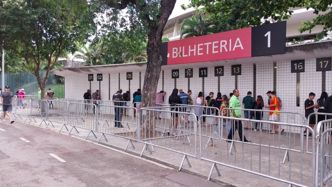 bilheteria 1 fila maracana