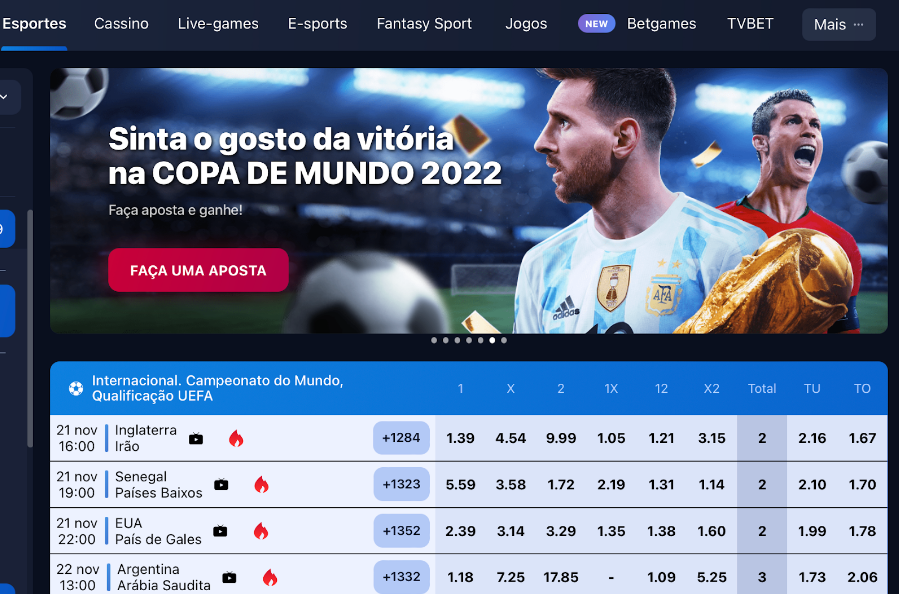 1Win - Conheça o site oficial da casa de apostas esportivas