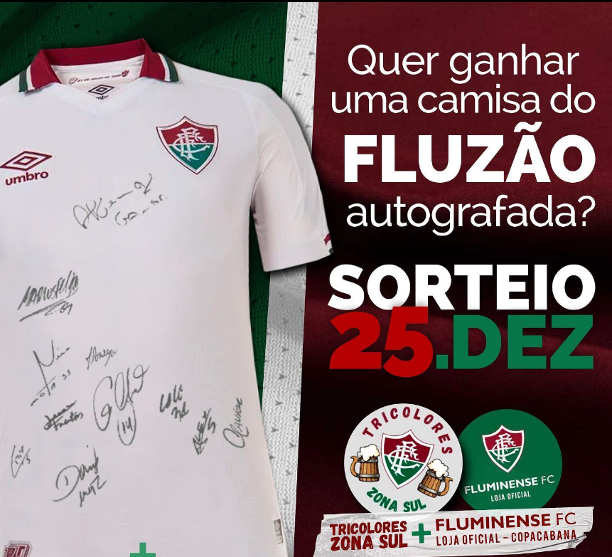 Sorteio da nova terceira camisa; Participe agora! - Fluminense: Últimas  notícias, vídeos, onde assistir e próximos jogos