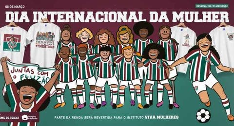 Fluminense lança linha de camisas femininas no Dia da Mulher