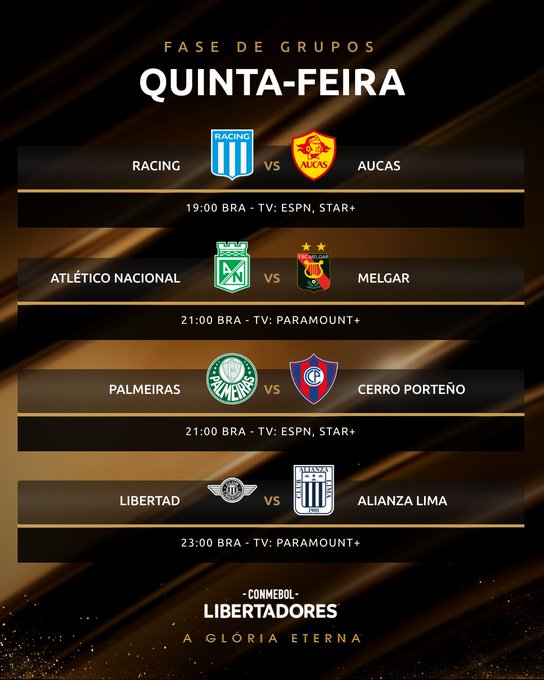 Onde assistir à Libertadores 2023: canais e datas dos jogos