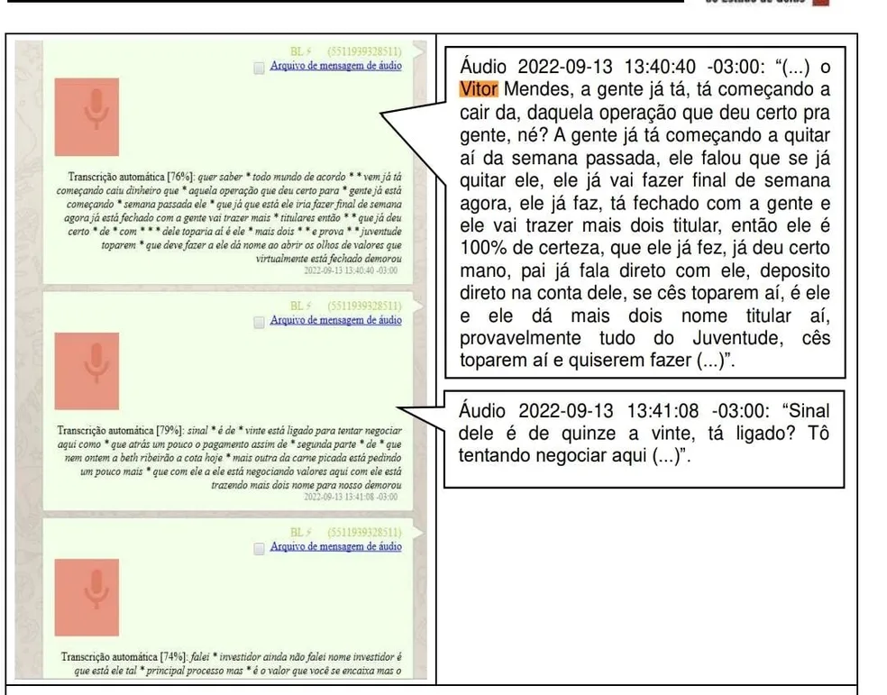 Esquema de apostas: Site mostra que Vitor Mendes recebeu PIX; Veja