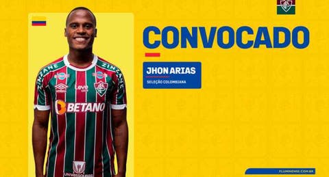 Jhon Arias é convocado para defender a Colômbia em amistosos